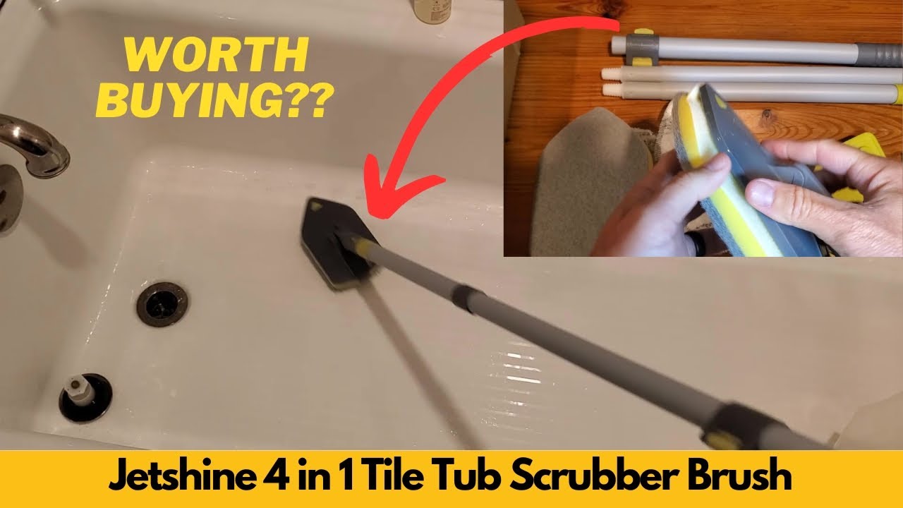 Jetshine 4 in 1 Tile Tub Scrubber Brush | Worth Buying?
