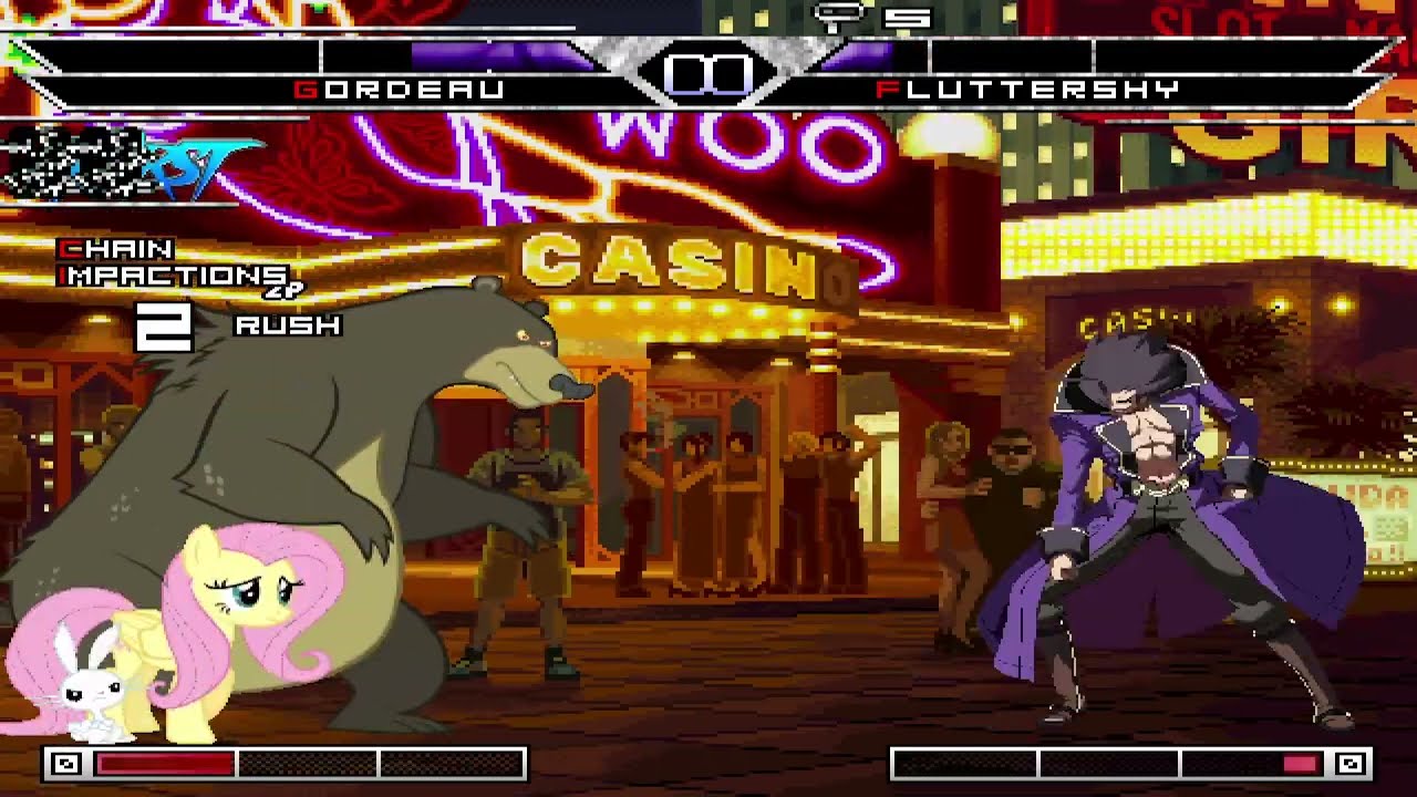 KOF MUGEN Akatsuki Carmine Gordeau vs. Fluttershy