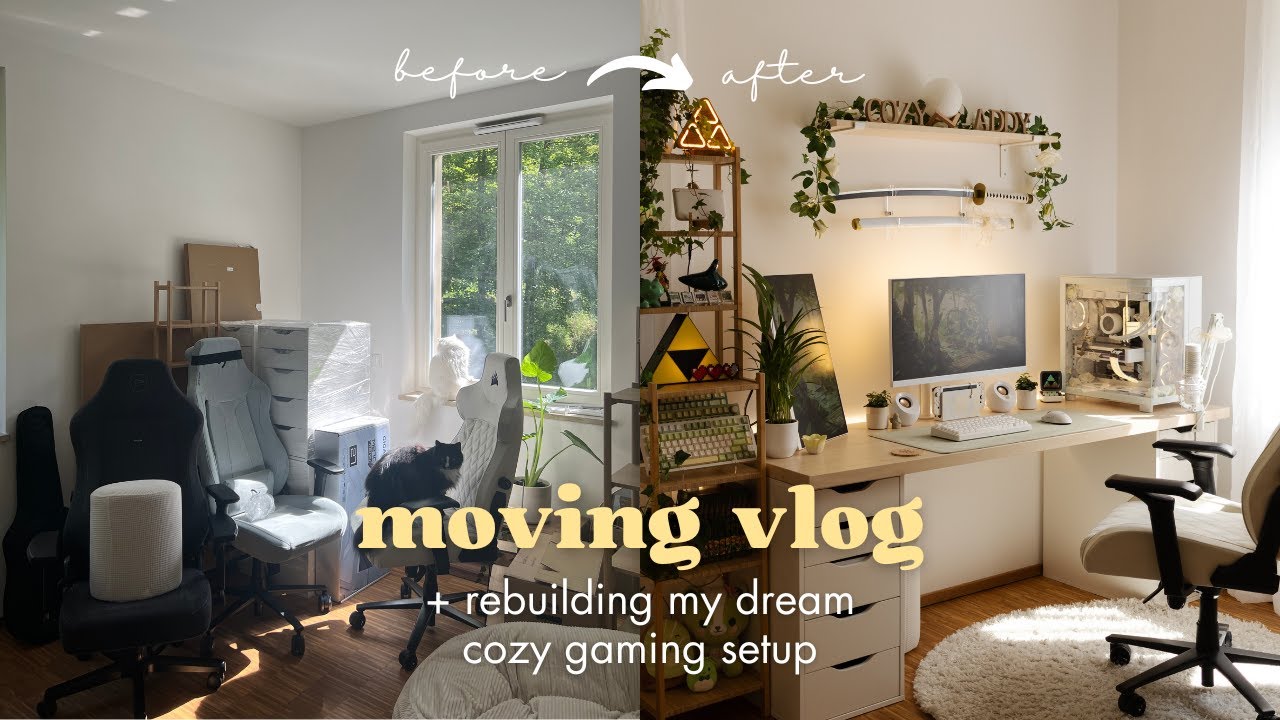 MOVING VLOG 📦 создание нового уютного игрового оборудования, ремонт стола своими руками, организа...