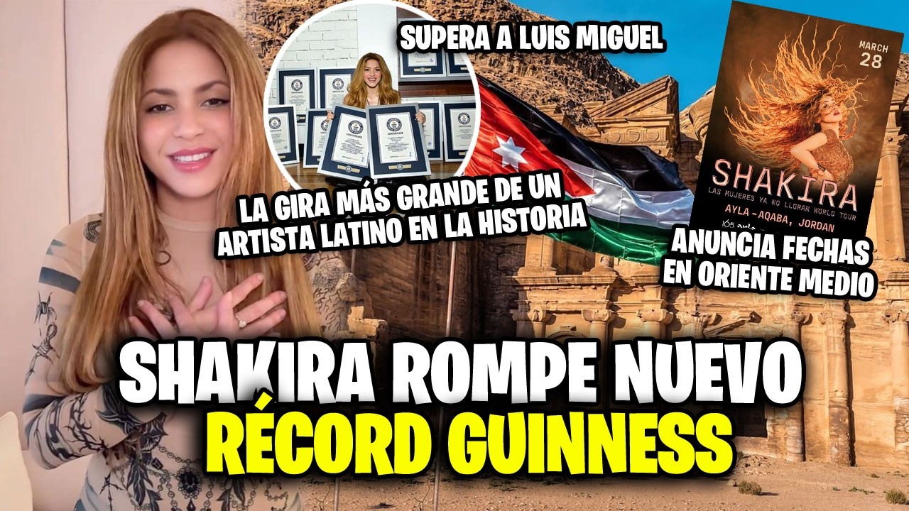 Shakira hace historia y rompe r&eacute;cord Guinness: su gira ya es la m&aacute;s grande de todos los tiempos
