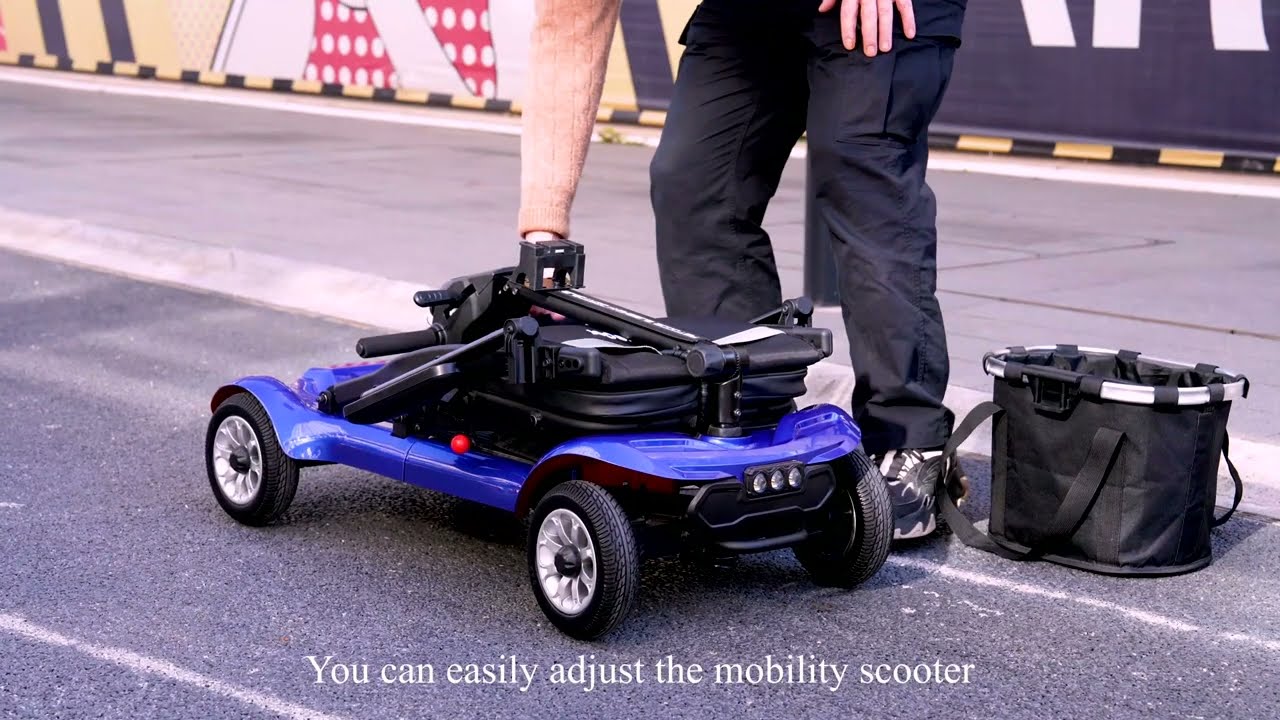 Aotedor AM985 4-Wheel Foldable Mobility Scooter &ndash; 22-Mile Range, Dual Batteries, Airline Approved