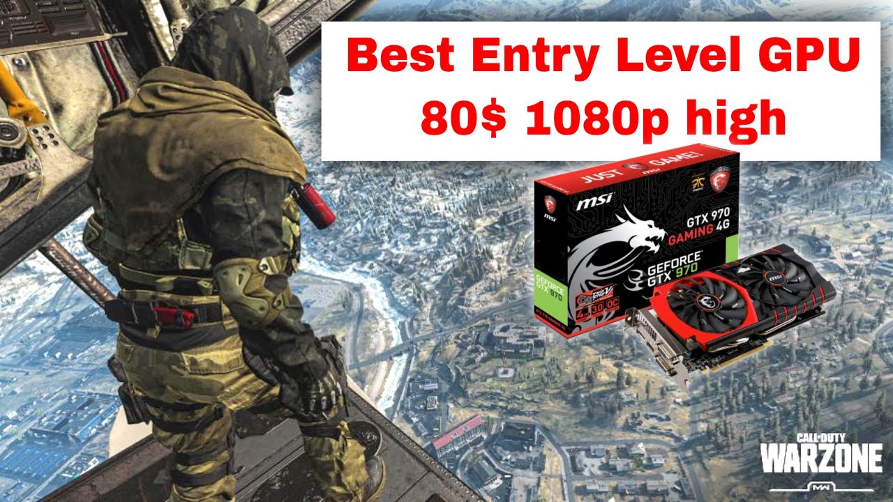 👍Best entry level GPU 2020 - 80$ GTX 970 OC Benchmark 1080p high 😎in 7 games: Fortnite, Warzone ..