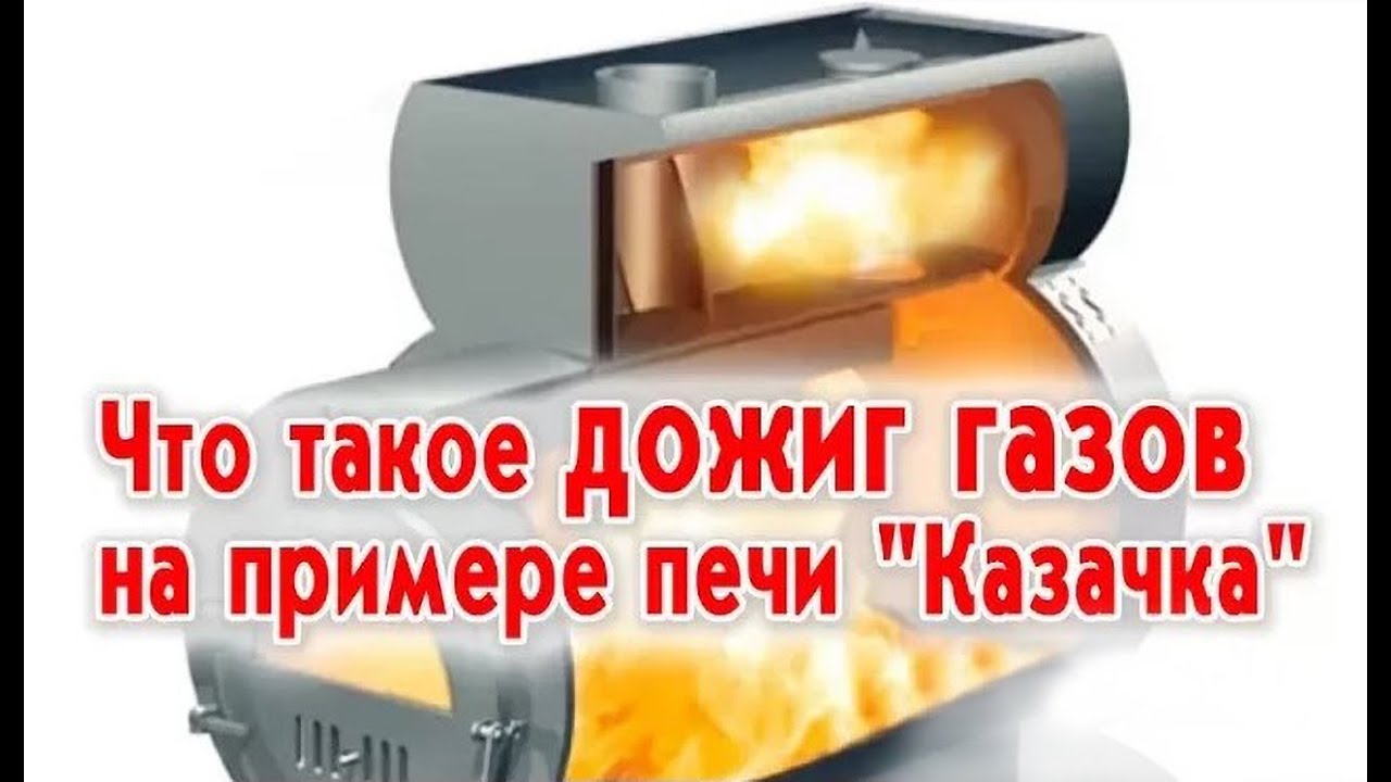 Что такое дожиг газов на примере печи 