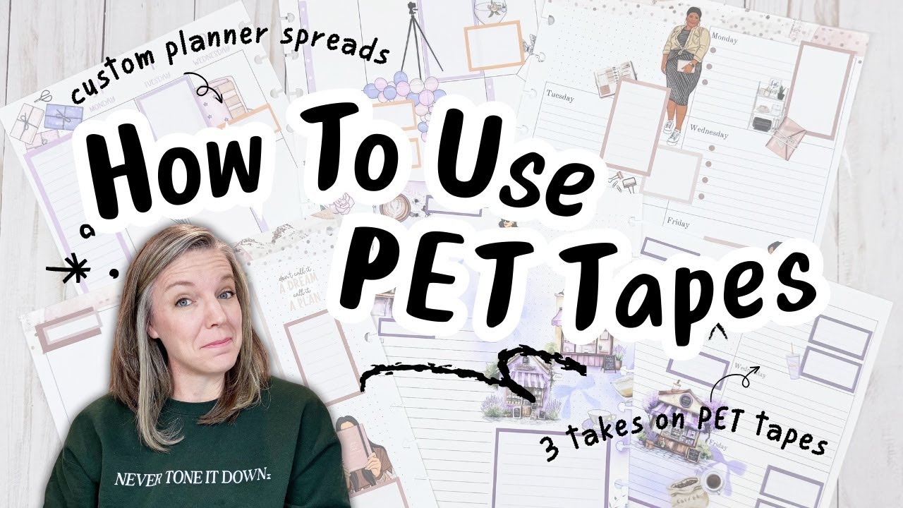 How to Use PET Tapes | Planner & Journaling Ideas with Rongrong DeVoe Designs