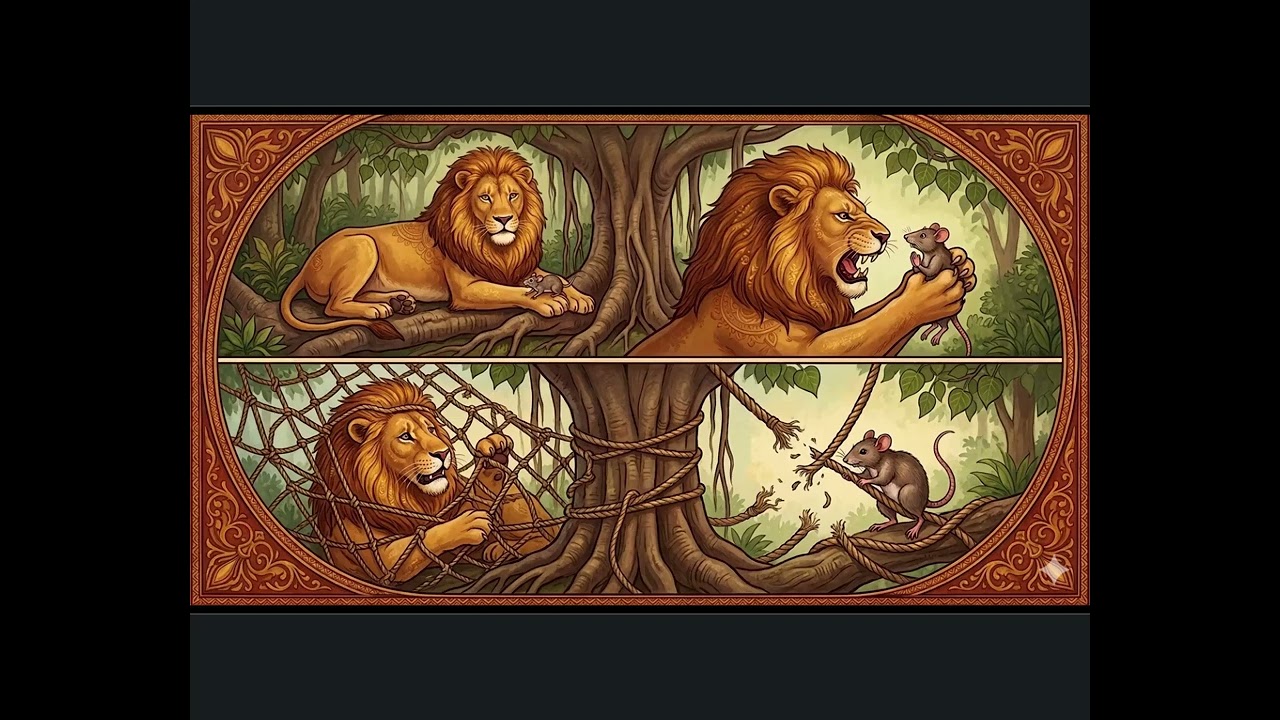 సింహం మరియు ఎలుక కథ | The Lion and the Rat Story