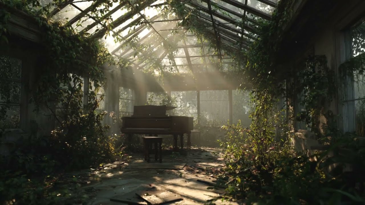 Whispering Overgrown Greenhouse Piano | for Study and Deep Work