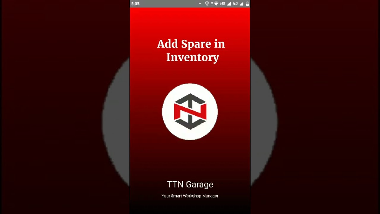 Add Spare List in TTN Garage App