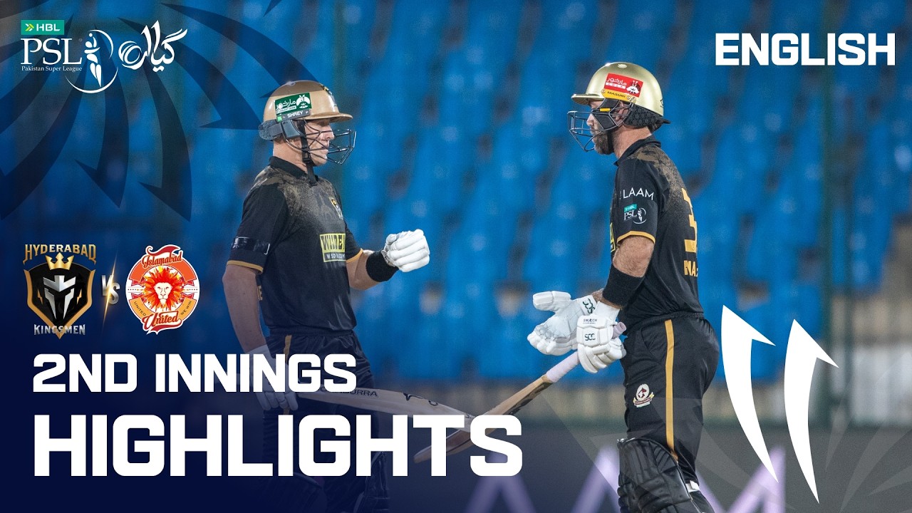 2nd Innings Highlights | Hyderabad Kingsmen vs Islamabad United | English | M21 | HBL PSL 11 | MZB1K