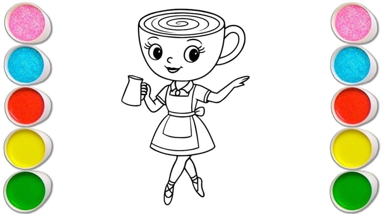 Cappuccino assassino drowing painting and coloring for kids 