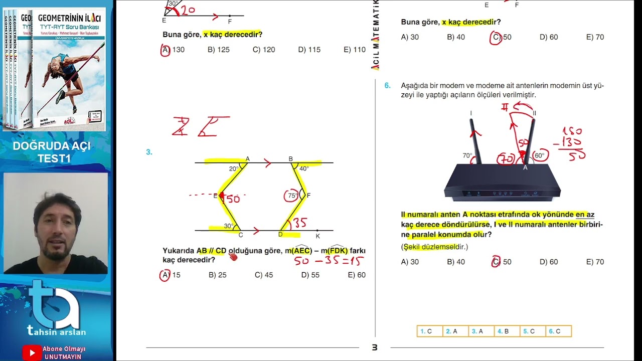 DOĞRUDA AÇI TEST1