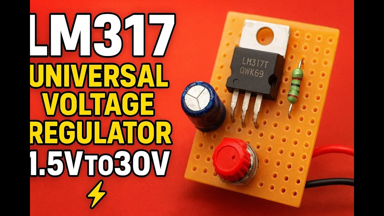 ⚡ LM317 Universal Voltage Regulator from 1 5V to 30V DIY