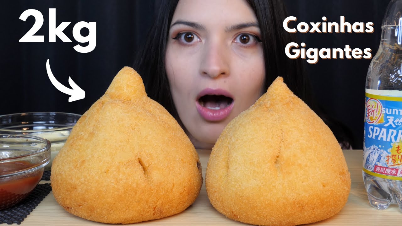 COXINHA GIGANTE 2KG ASMR MUKBANG BRASIL (JAVAPAI FAMILY)