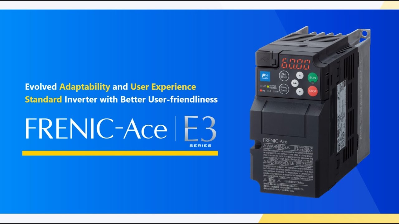 Frenic ACE E3 Variable Frequency Drive (VFD) – performance, flexibility, and smart control