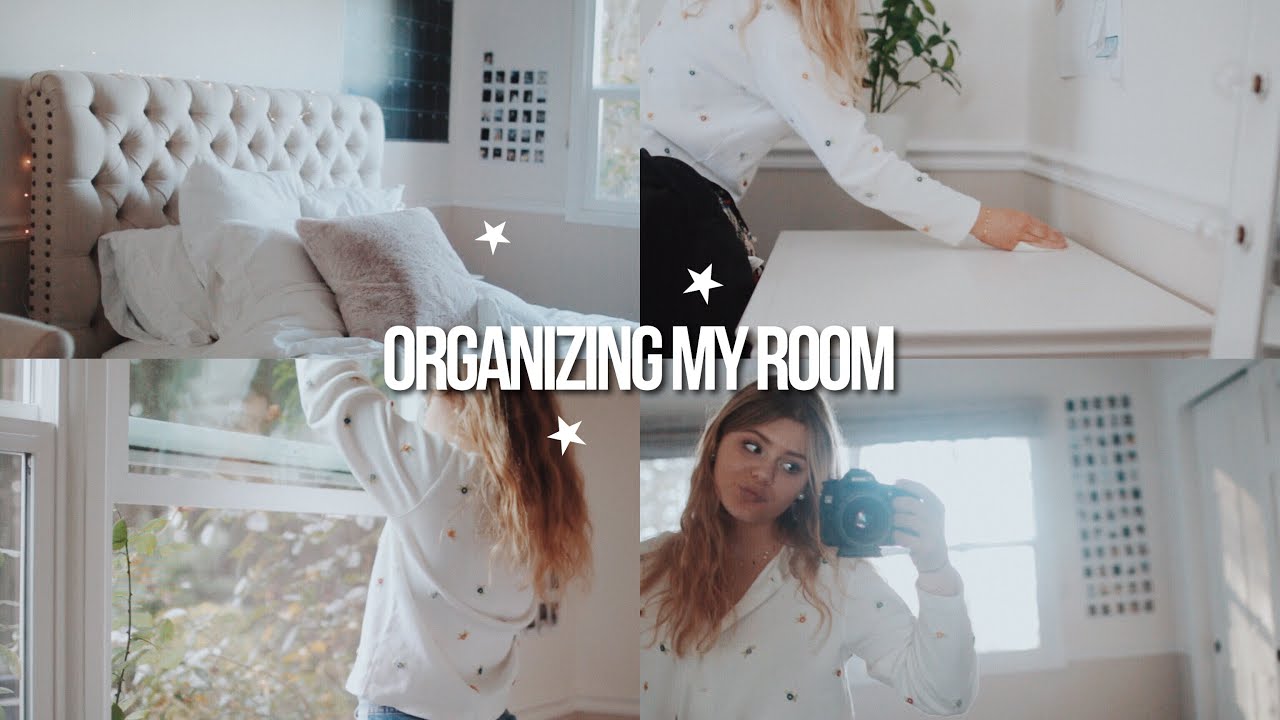ORGANIZE MY ROOM WITH ME! cleaning + room organizing 2019