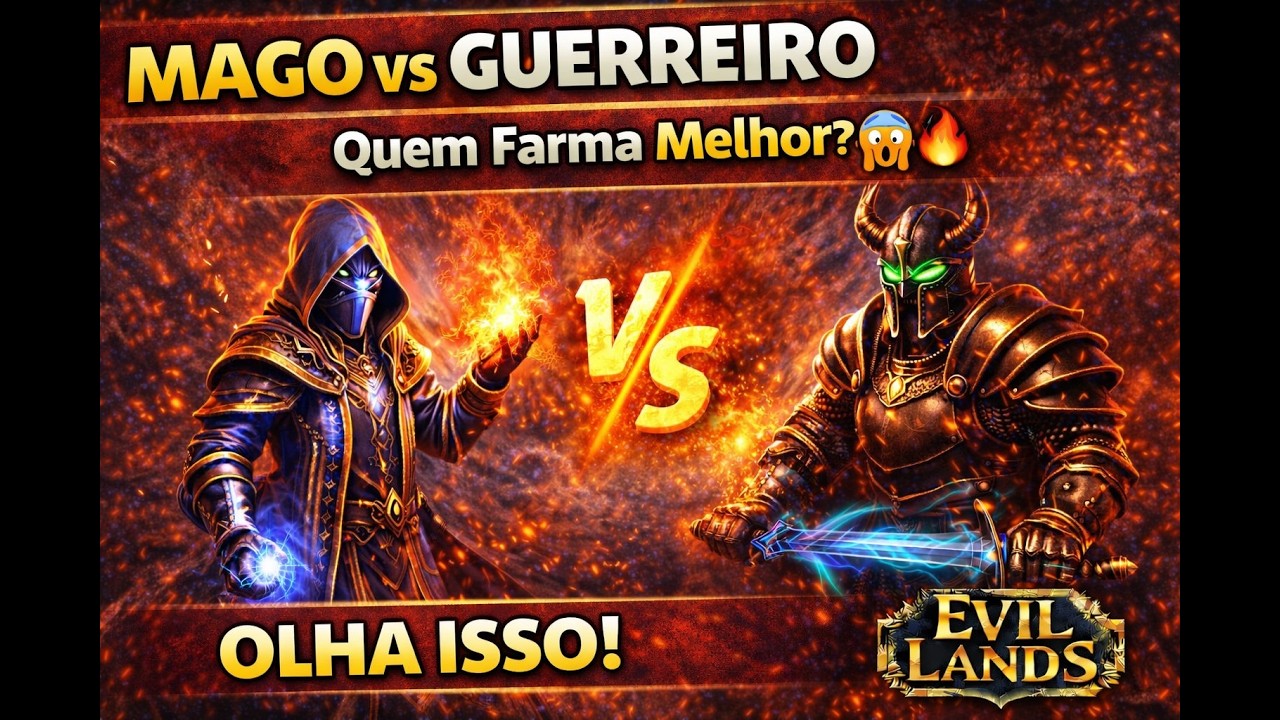 ⚔️🔥 Testei Mago e Guerreiro no Farm e nas Missões… e o resultado me surpreendeu! 👀