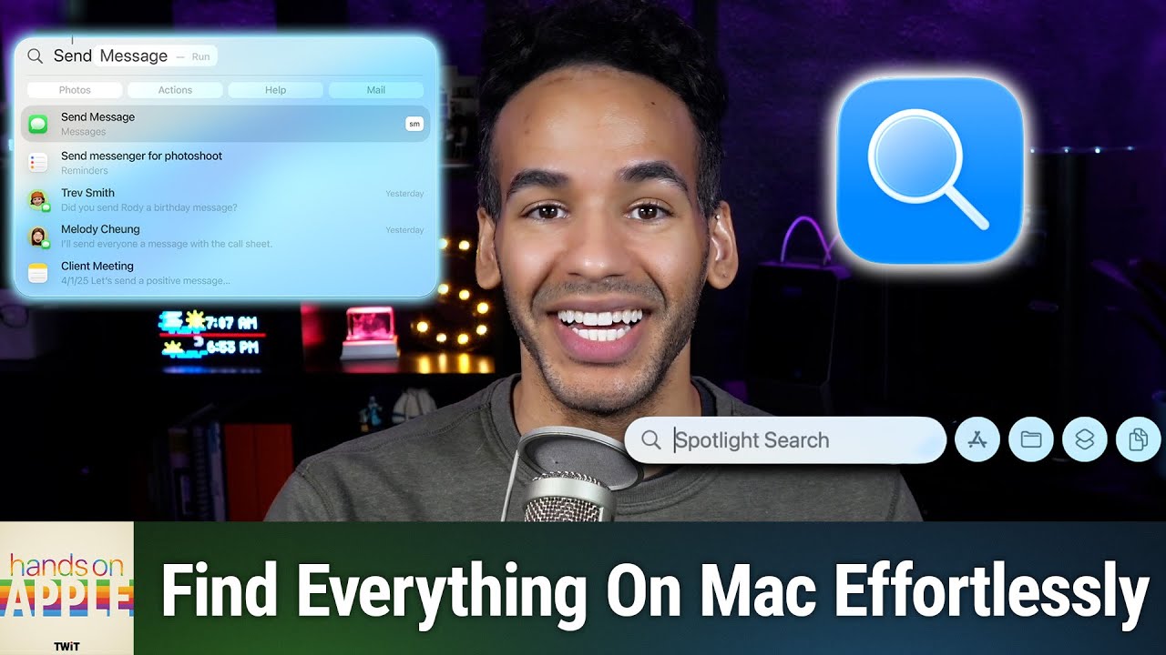 Улучшенный Spotlight в macOS Tahoe — ищите быстрее и умнее с новыми инструментами!