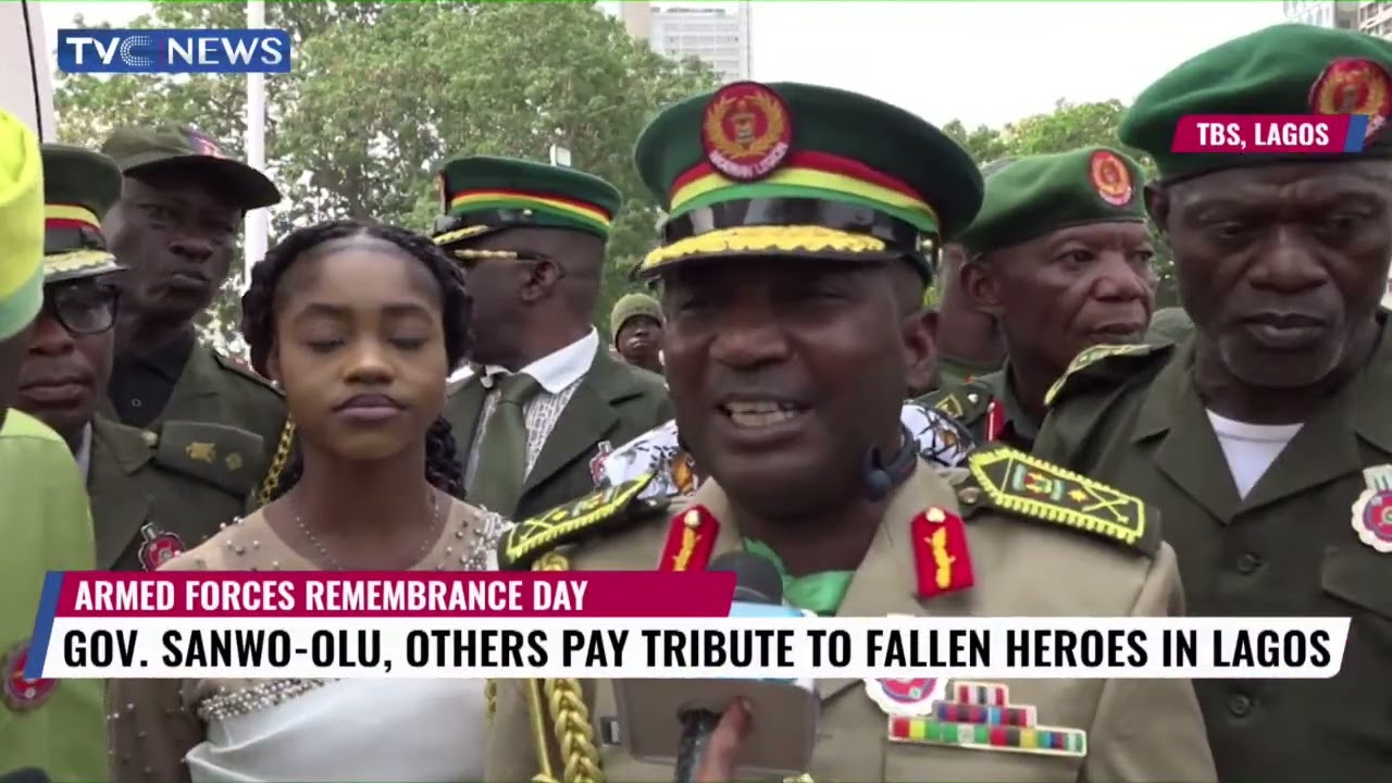 Armed Forces Remembrance Day: Governor Sanwo-Olu, Others Pay Tribute To Fallen Heroes in Lagos