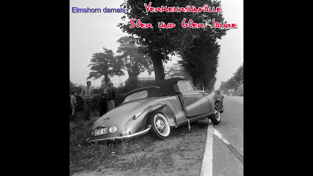 Elmshorn damals: Verkehrsunf&auml;lle 50er und 60er Jahre