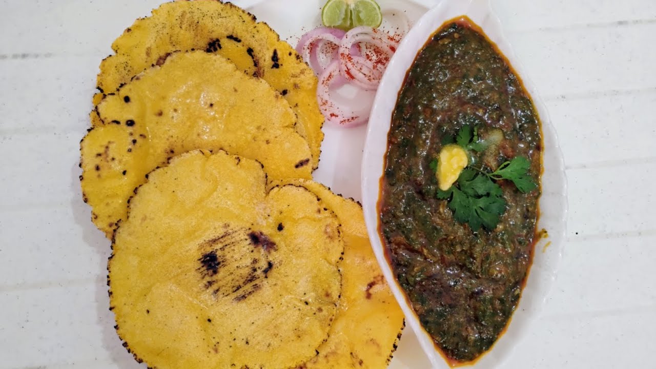 Sarso ka saag with Makke ki roti, delicious and simple a must try!