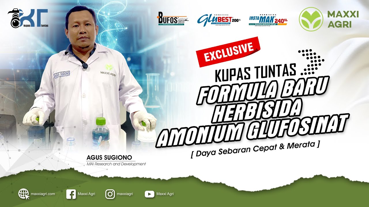 maxxiagri : #exclusive  KUPAS TUNTAS FORMULA BARU #herbisida   'AMONIUM GLUFOSINAT' TAMBAH #josss