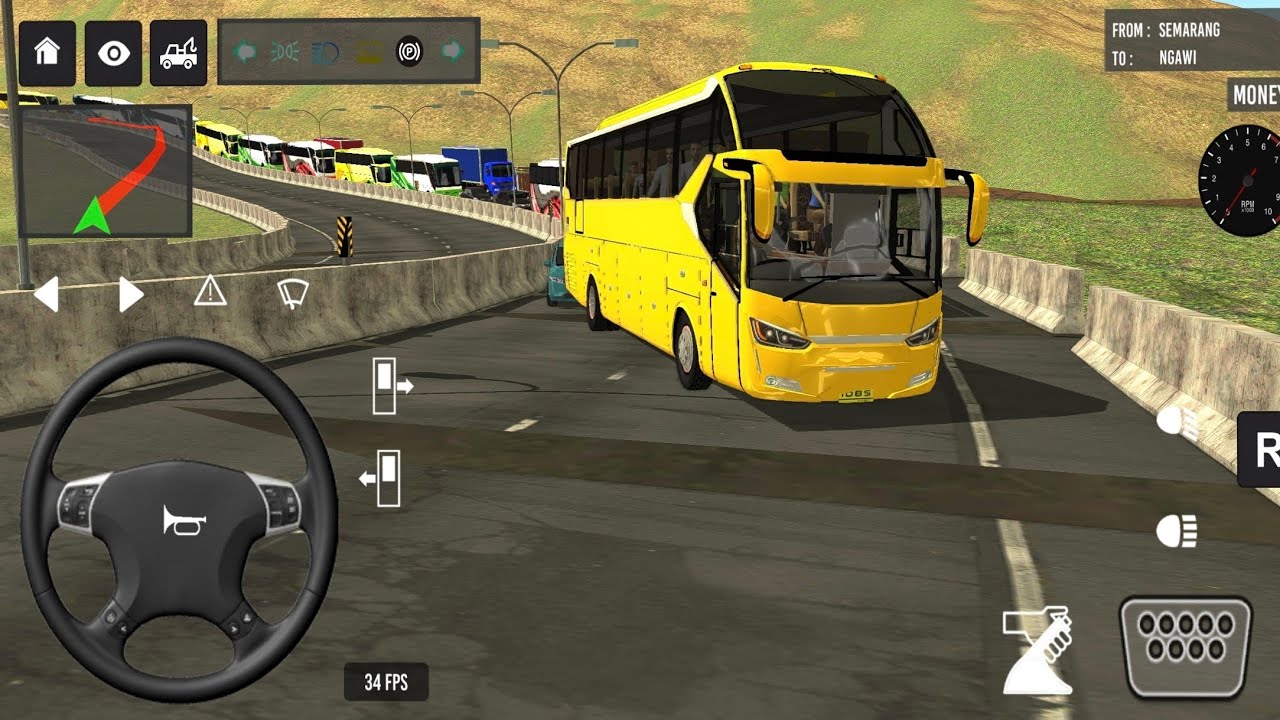 Indonesia Coach bus driving 👑💥 | Euro bus simulator 2026 Android gameplay #game 1 Part 90
