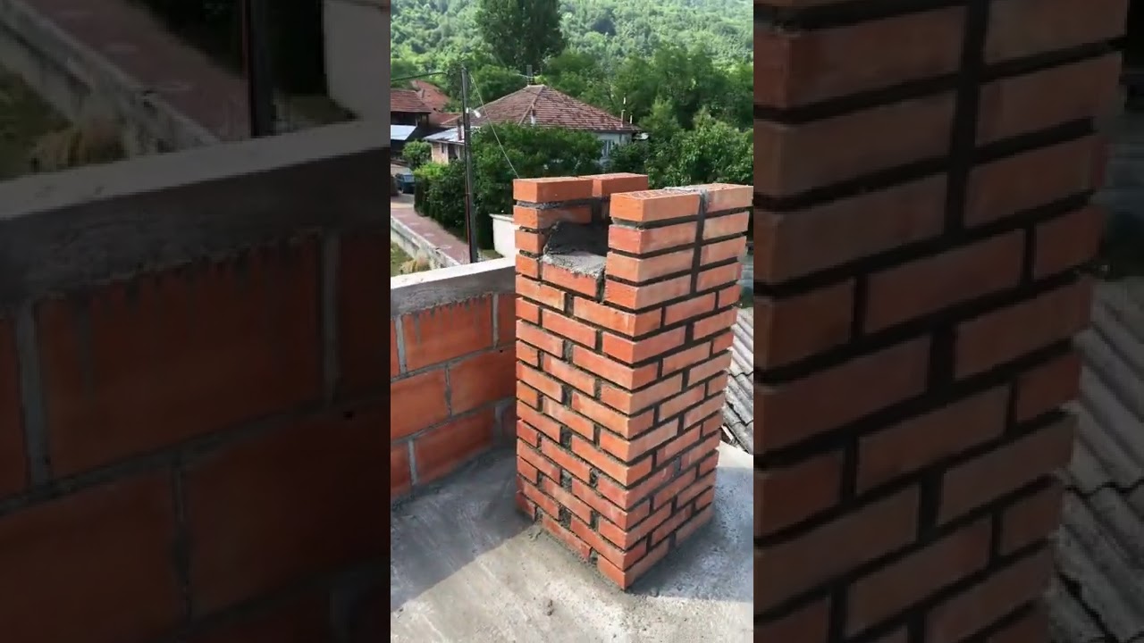 house chimney construction #amazingconstruction #beautiful #building #buildinghouse #shorts #short