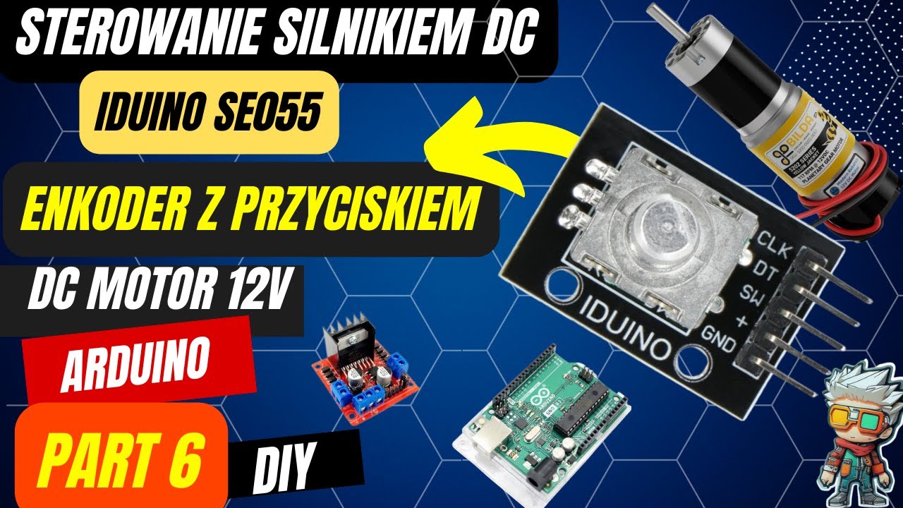 Enkoder Iduino SE055 i sterowanie silnikiem DC12V LM298N Arduino Mega | V-SLOT Polska Tutorial #6