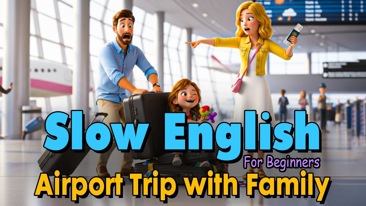 Going to the Airport with Family | Easy English Listening Practice Story (A2 Level)