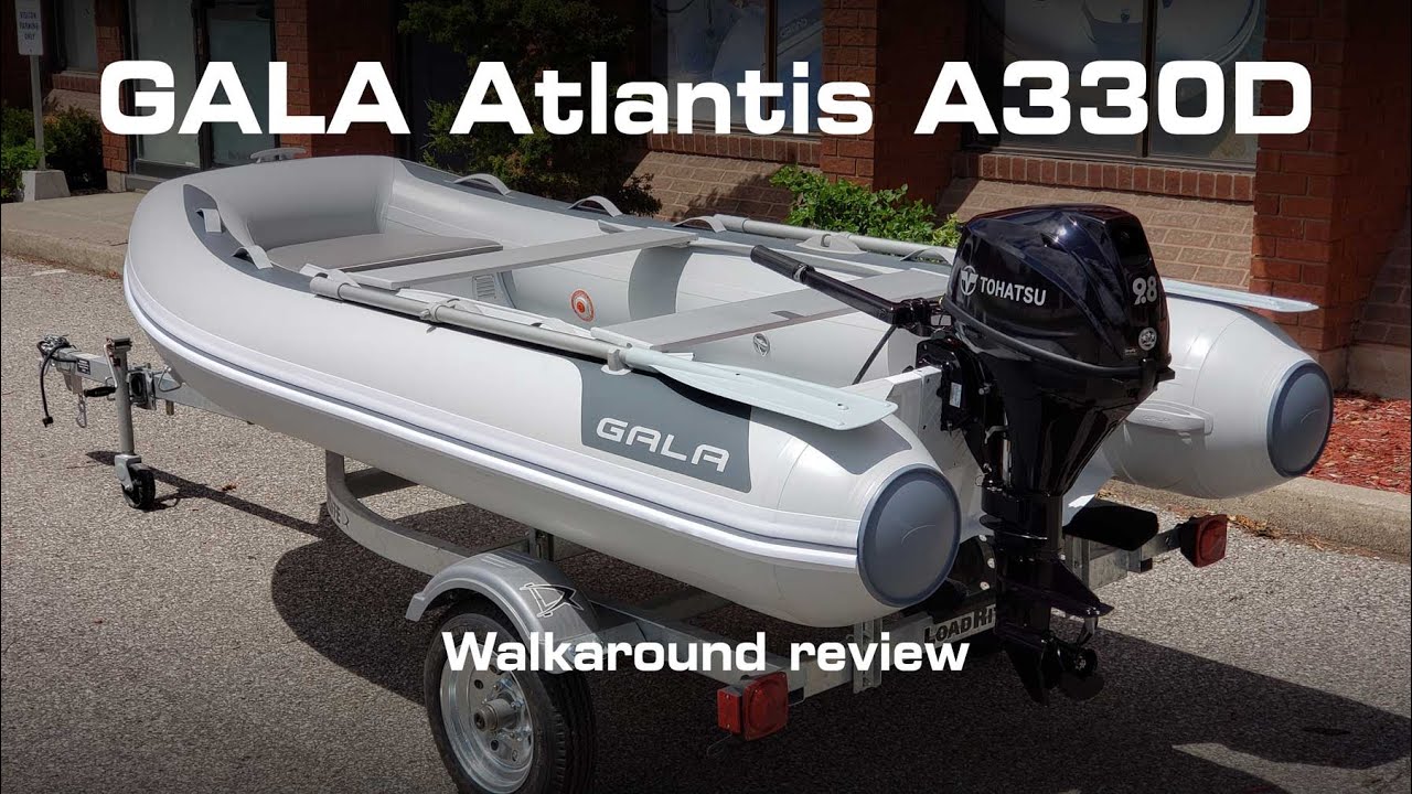GALA Atlantis A330D - 11' Aluminum bull RIB tender. Walkaround review.