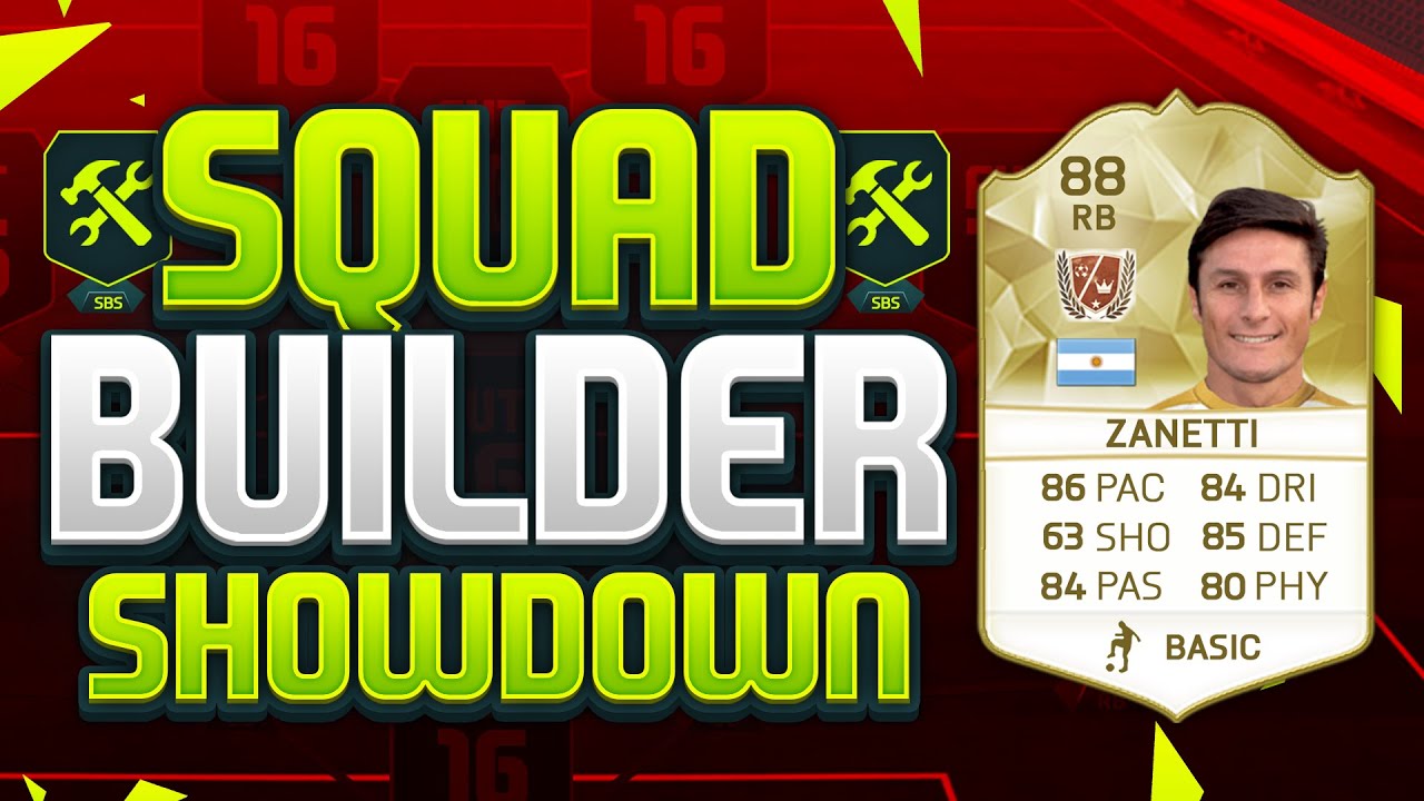 FIFA 16 SQUAD BUILDER SHOWDOWN!!! NEW LEGEND ZANETTI!!! Fifa 16 Legend Squad Builder Duel