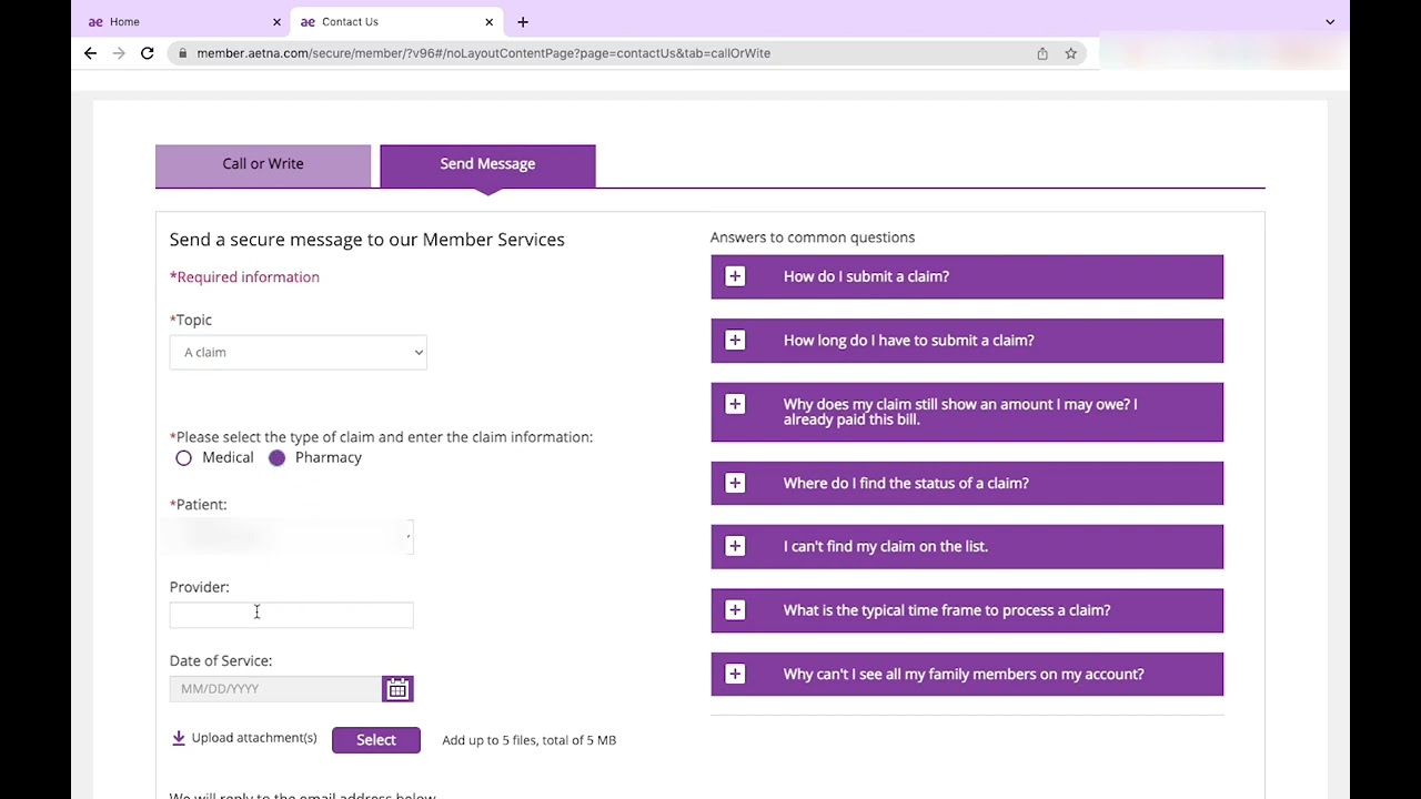 How to Submit a Claim for Reimbursement from Aetna Student Health