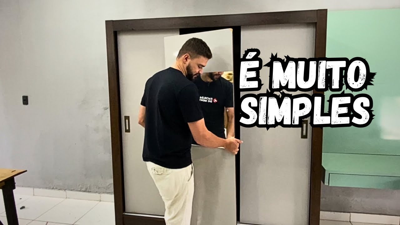 COMO DESMONTAR GUARDA ROUPA DE 3 PORTAS DE CORRER *passo a passo*