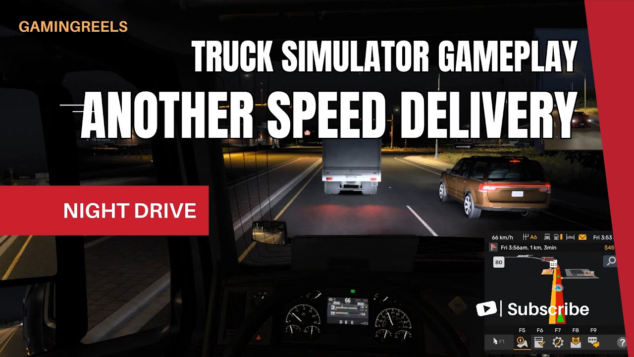 Late-Night Highway Drive | Truck Simulator Night Gameplay #TruckSimulator #PCGaming #GamingVideos