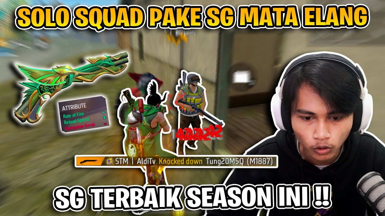 SOLO SQUAD USING DUAL SG 2 EAGLE EYES!! THIS SKIN IS SO OP!!
