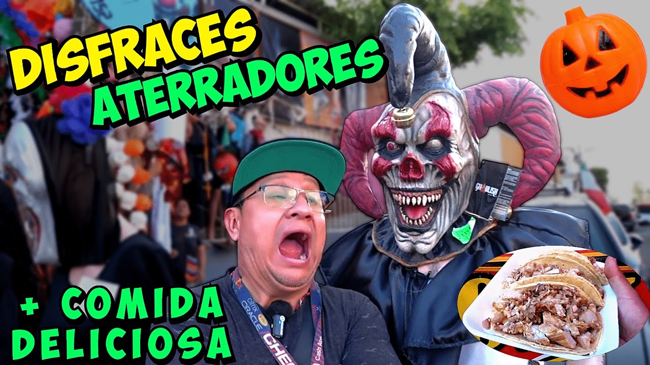 Super Aterradores Disfraces de Halloween y Comida Deliciosa de Tianguis un domingo con güera y alber