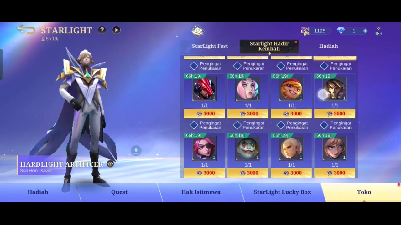 Starlight gratisan ges #mobilelegends #trending #viralvideo #fypシ゚viral 
