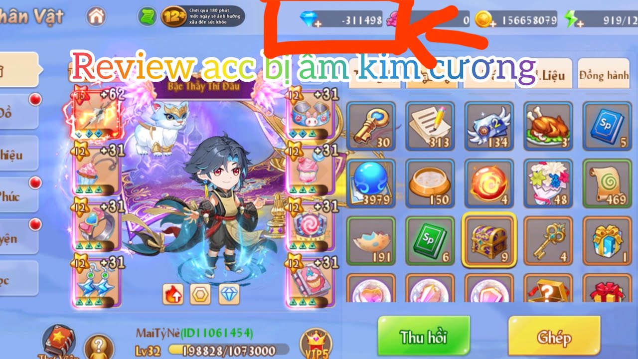 Review acc: Trải nghiệm acc âm kim cương ; Pow vũ khí Giáo Yêu Tinh!