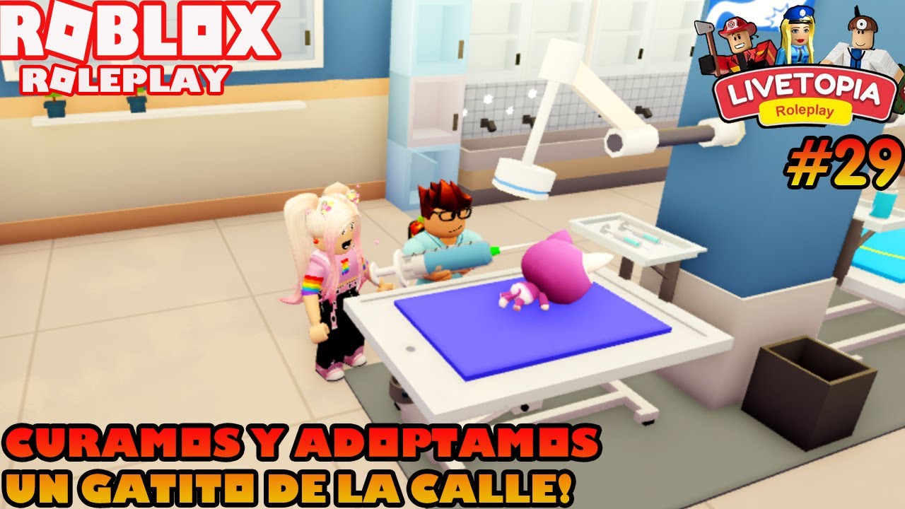 😸Curamos Y Adoptamos Un Gatito Callejero! Nuestra Primera Mascota! Livetopia Roleplay! 😄