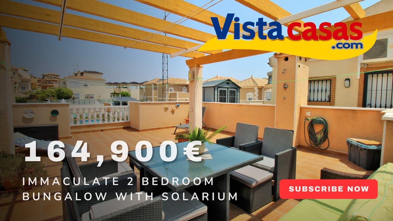 2-Bedroom Bungalow for Sale in Villamartin | 164,900€ | Roof Solarium & Low Fees
