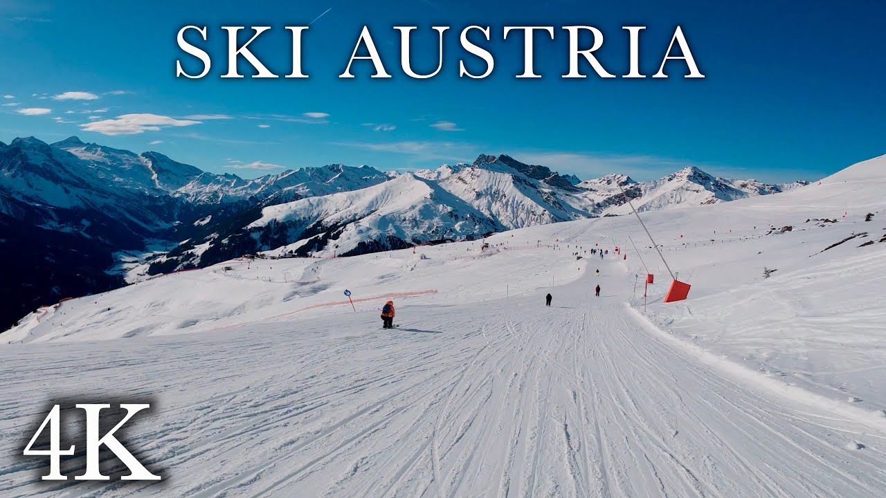 Relaxed Skiing ⛷️ in the Zillertal 🇦🇹 Mountopolis in Mayrhofen, Sounds to Relax and Sleep 4K
