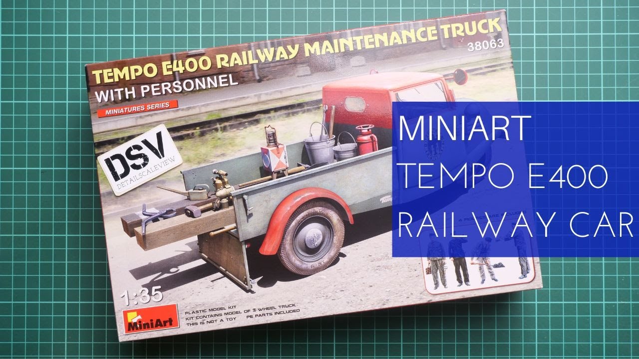 Miniart 1/35 Tempo E400 Railway Maintenance Truck (38063) Review