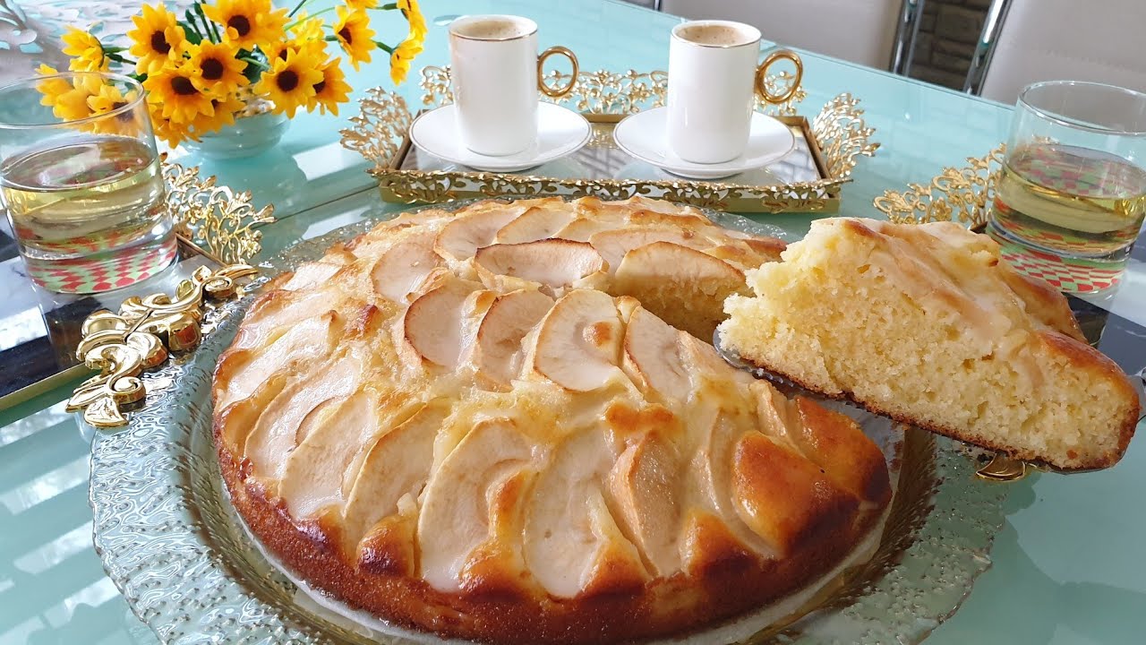Torta mrekullueshme me mollë dhe salcë per 5 min / Apple cake that melts in your mouth 🤤