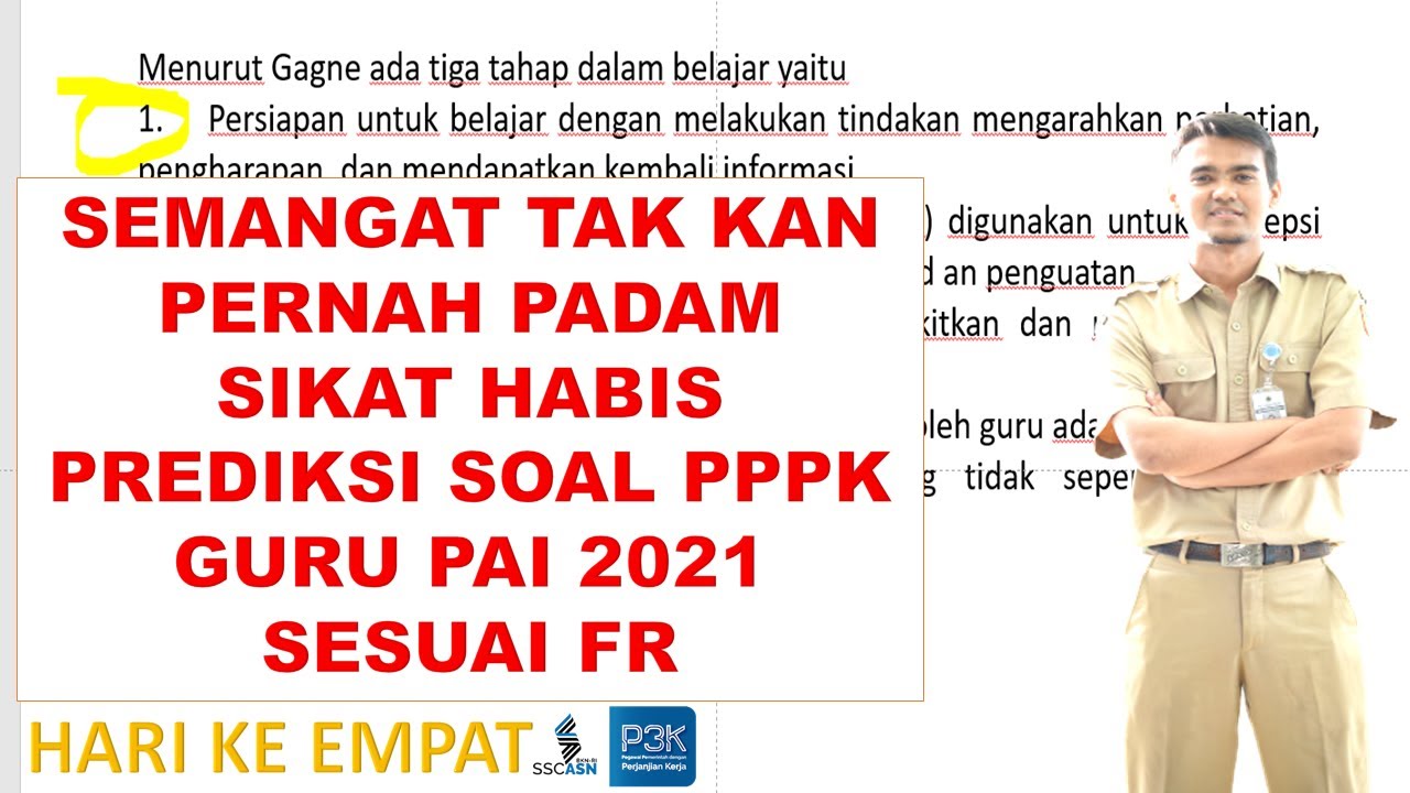 SIKAT HABIS SOAL PPPK GURU PAI 2021 DAN PEMBAHASAN SESUAI FR | HARI KE EMPAT TES