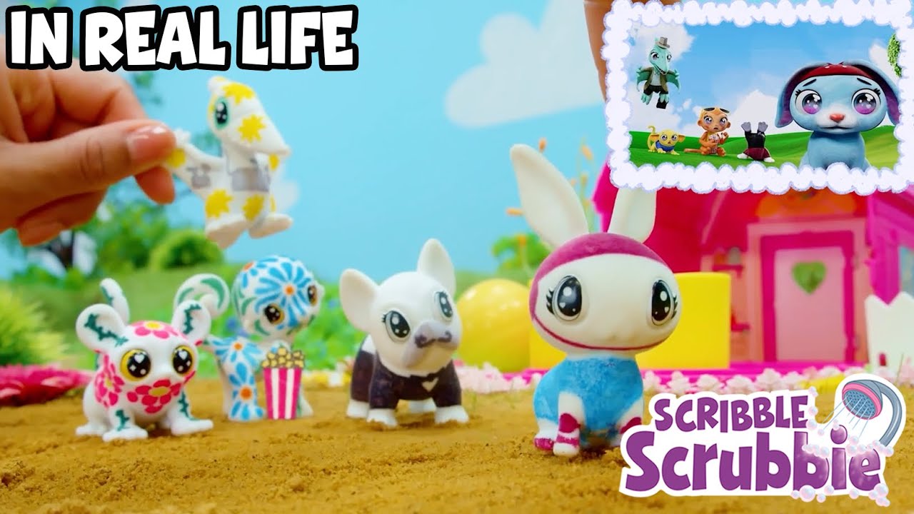 Crayola Scribble Scrubbies in REAL LIFE | Cartoons for Kids