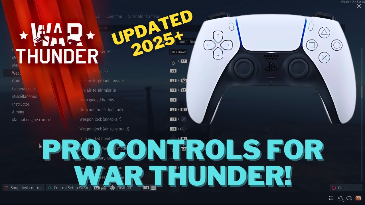 Pro War Thunder Controls And Settings For Controller! (UPDATED 2025) | PS5, Xbox, etc.