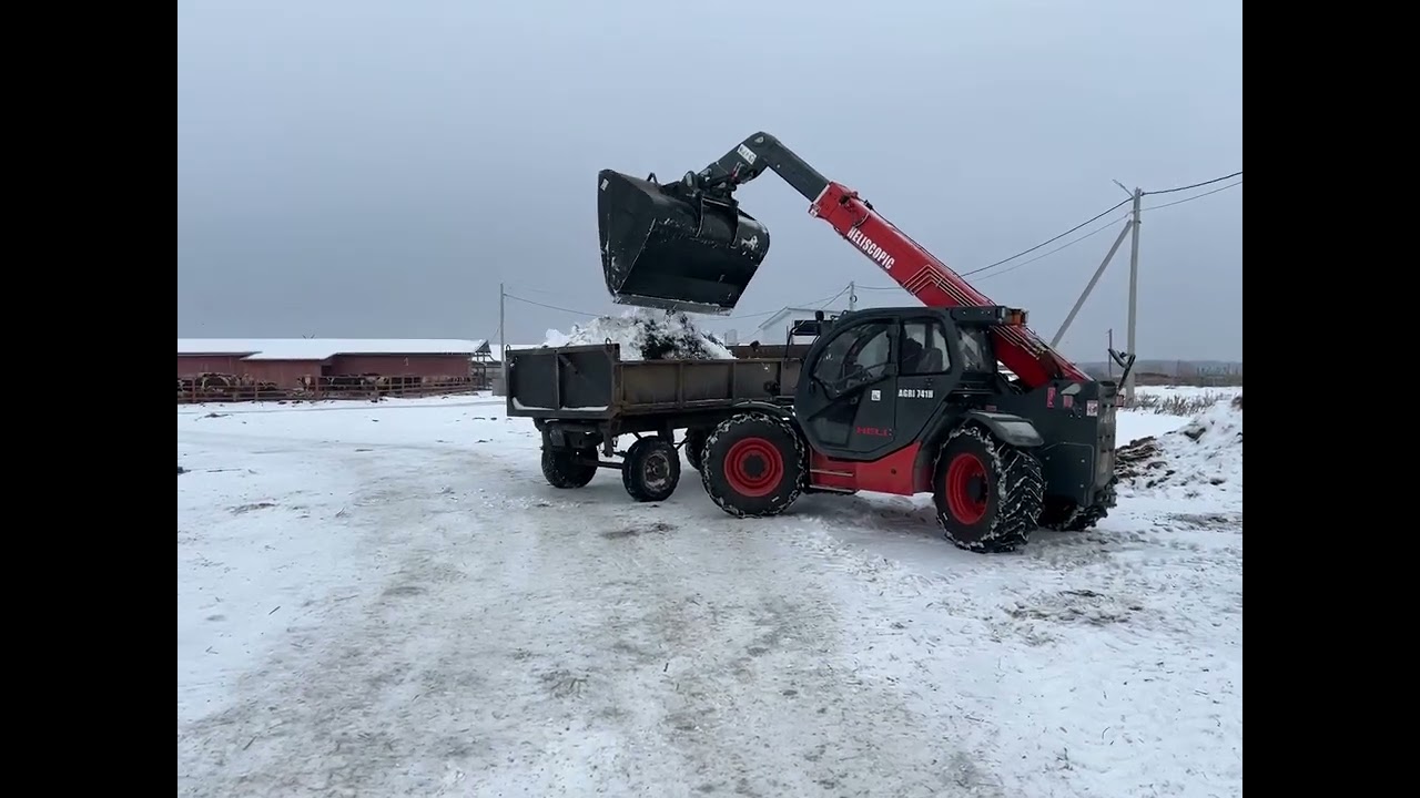 Тест драйв энергонасыщенного телескопического погрузчика Heli 41THCJ07-QLH