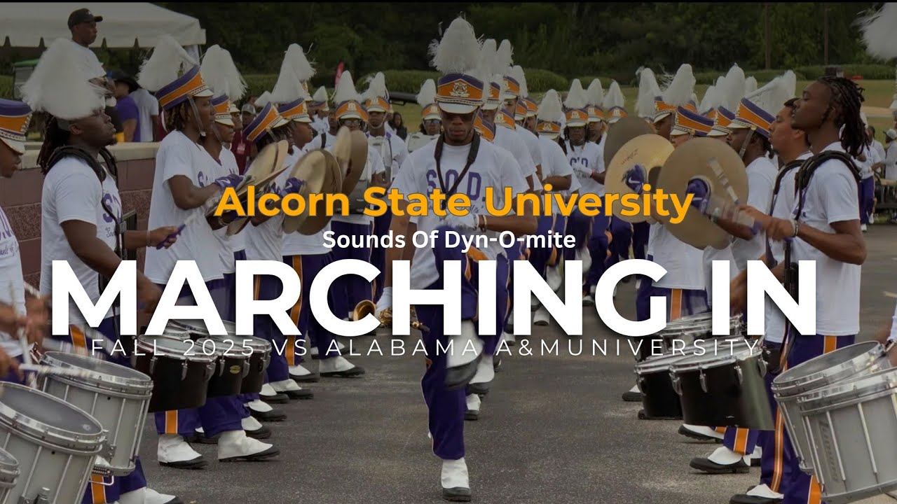 Alcorn State University Marching In vs Alabama A&M | 2025 Louis Crews Classic | 4K 2160p 🔥🎥🎬‼️