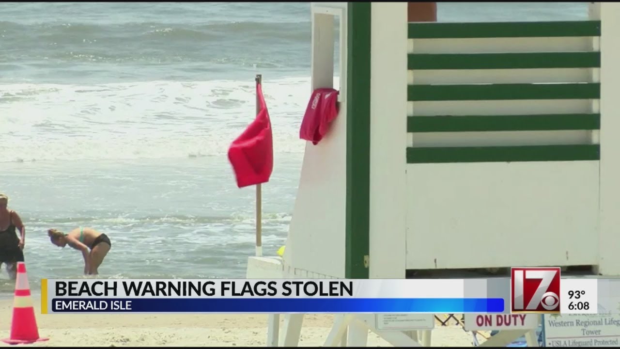Red flags stolen off NC beach