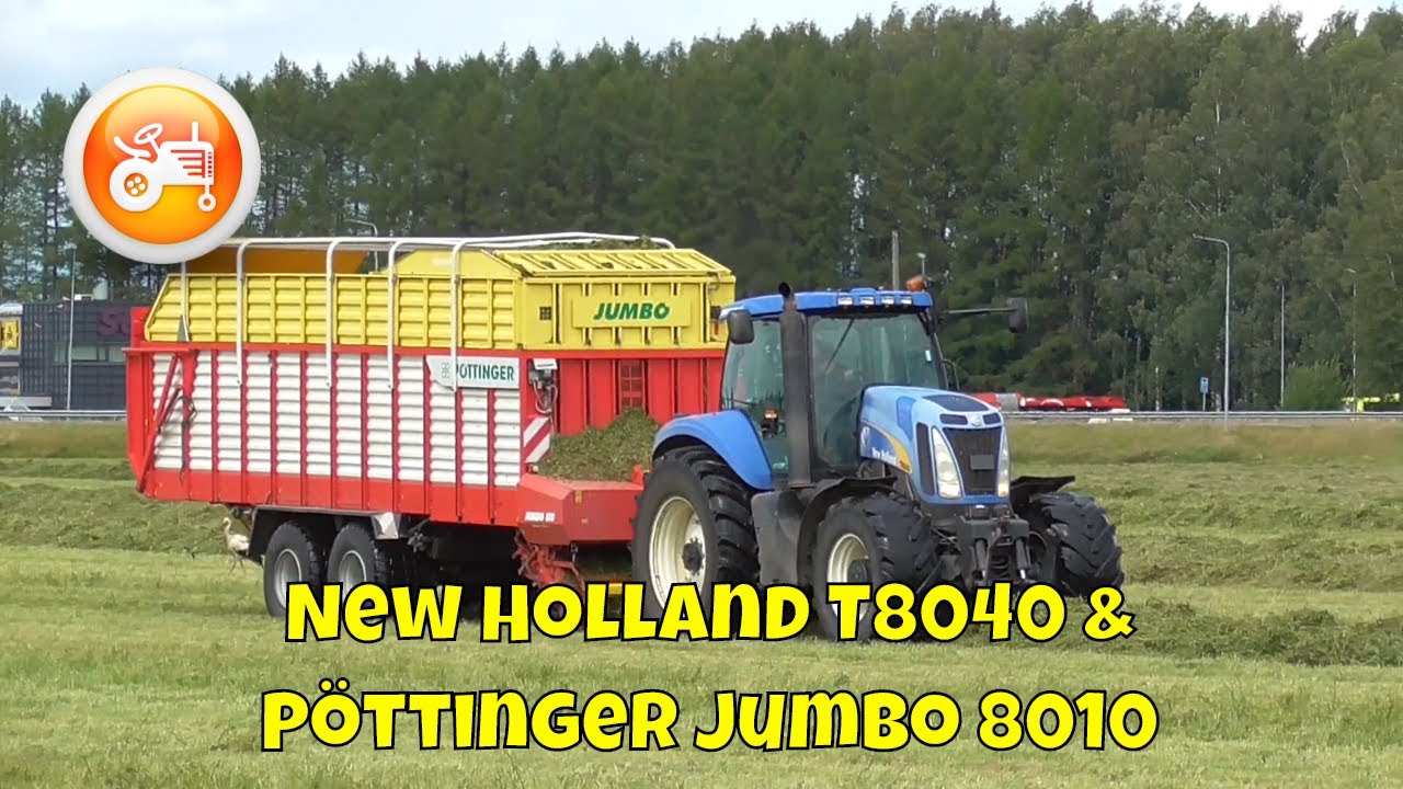 Silage 2020 | New Holland T8040 & Pöttinger Jumbo 8010 forage wagon