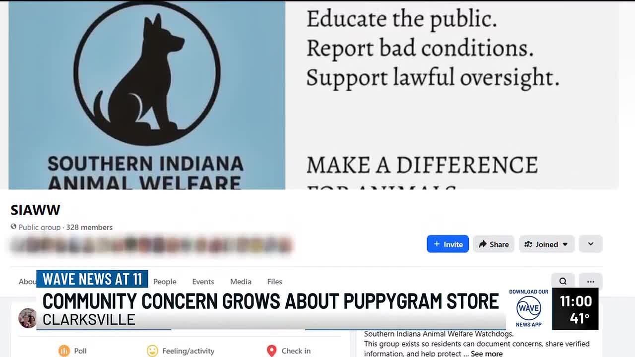 Southern Indiana residents sound alarm about Clarksville Puppygram store